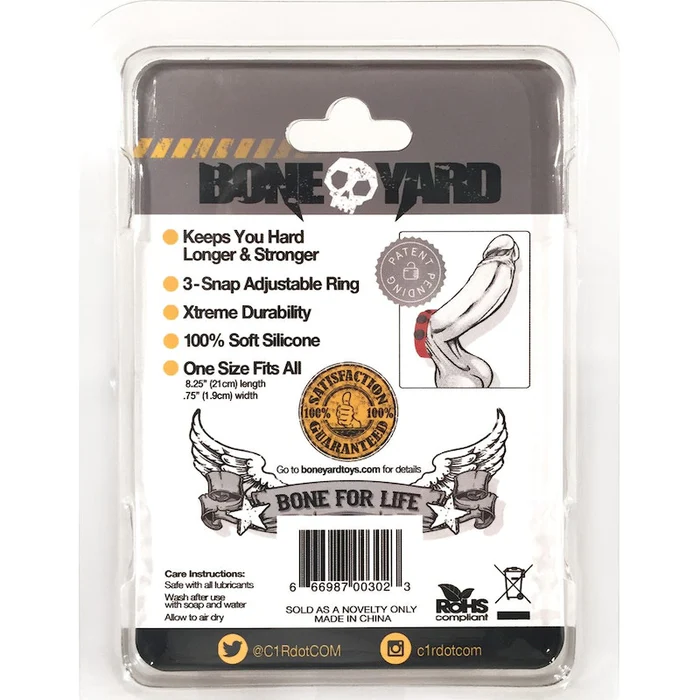 Boneyard 3 Snap Ring Red