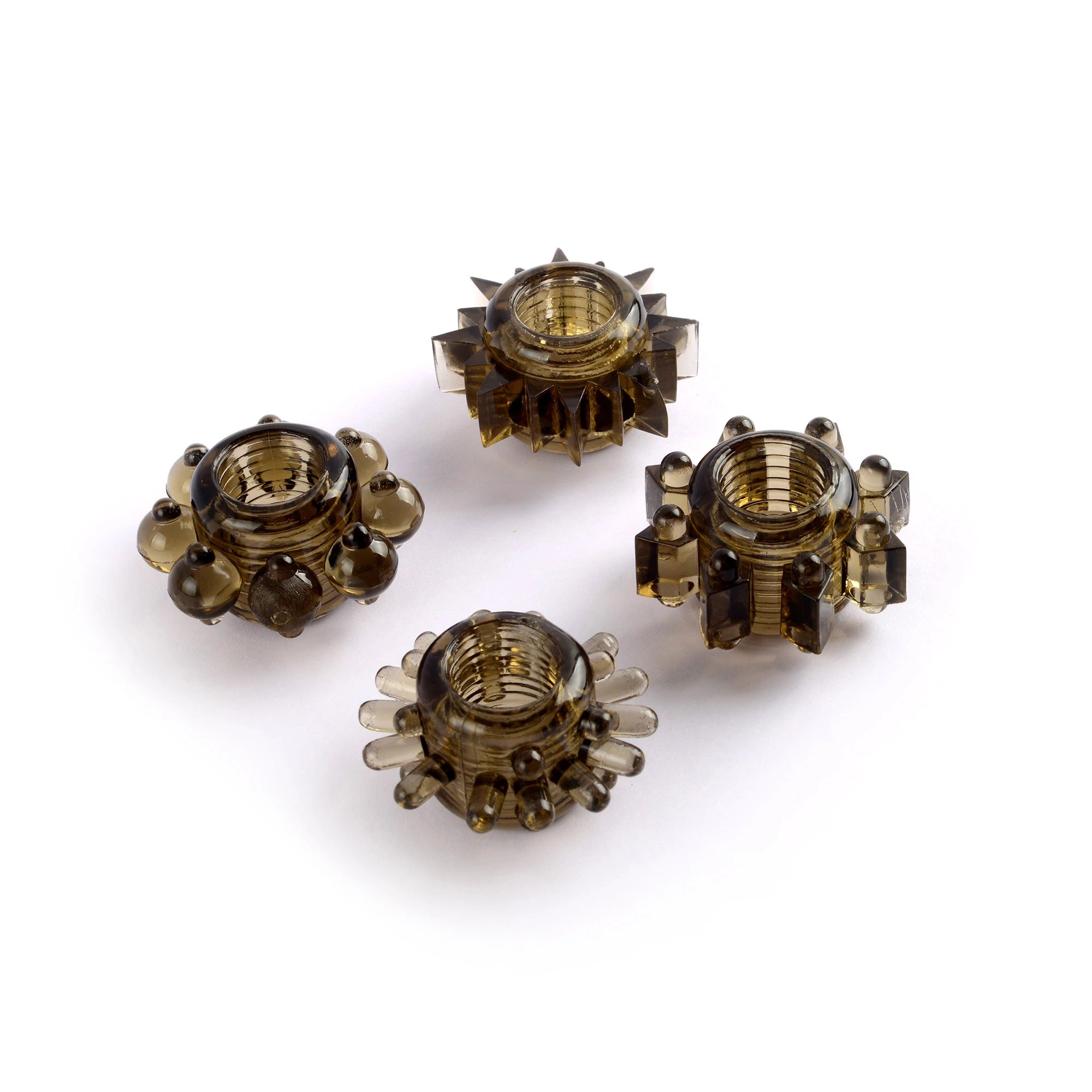 VSCN - Tickler Cockring - 4 Pack Black