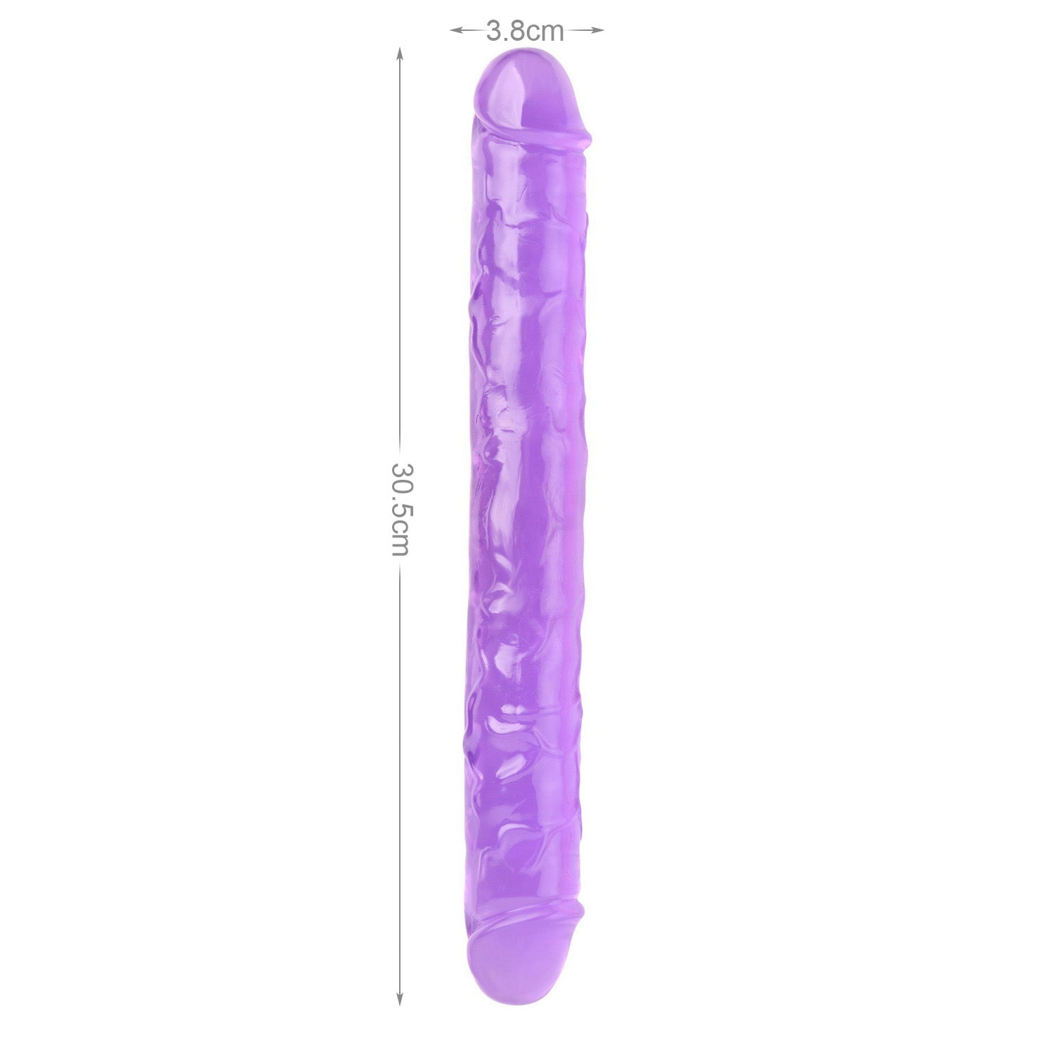 Mr Rude 12-Inch Double-Ended Dildo - Purple