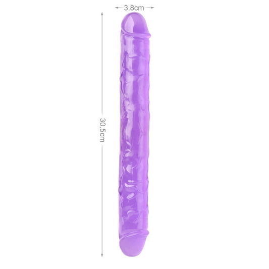 Mr Rude 12-Inch Double-Ended Dildo - Purple