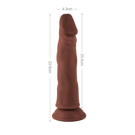 Mr Rude 8.9-Inch Realistic Dildo - Brown