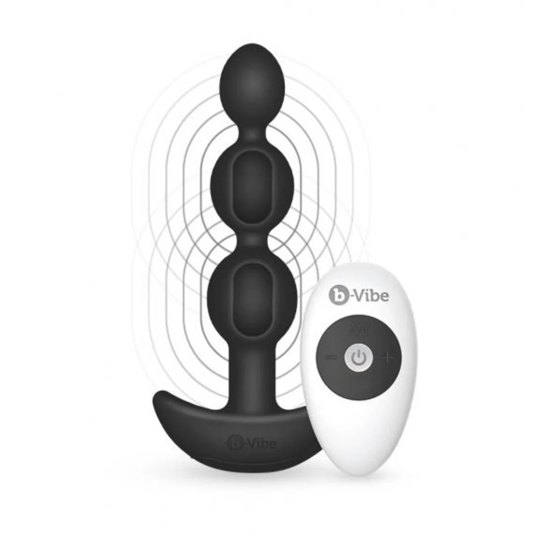 bVibe Triplet Anal Beads Blk