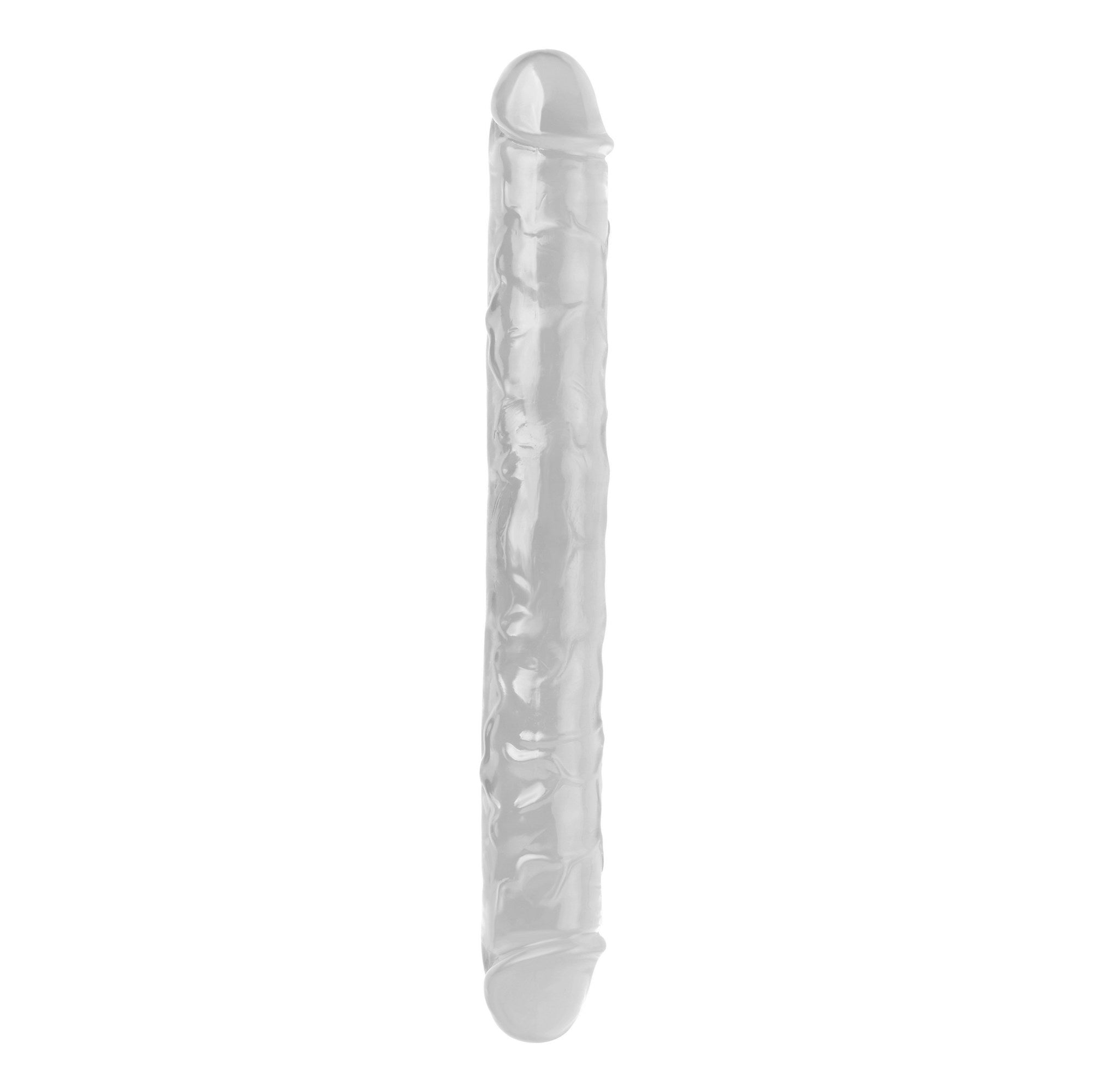 Mr Rude 12-Inch Double-Ended Dildo - Clear