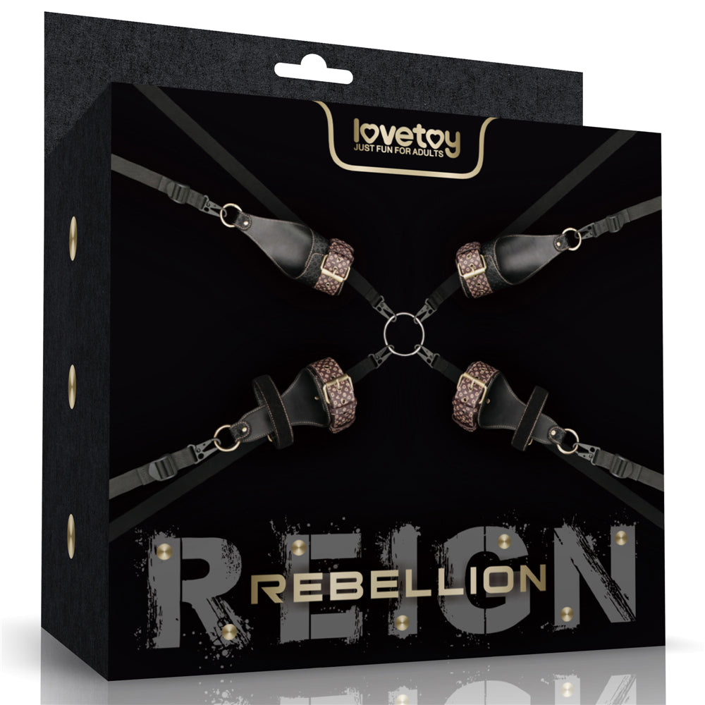 Lovetoy Rebellion Reign Under Mattress Bed Restraint Set