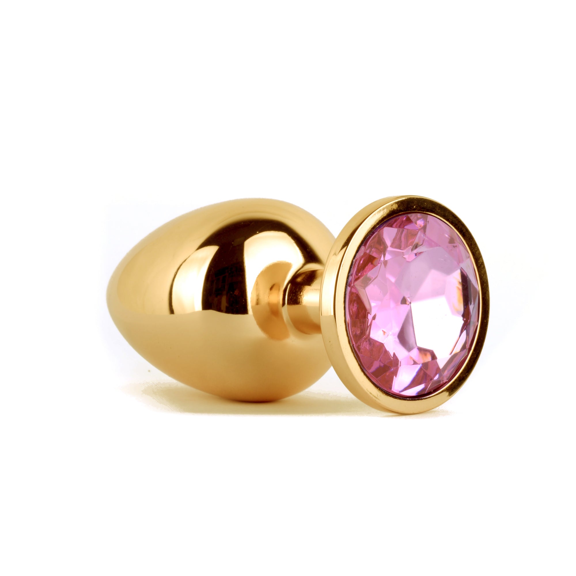 VSC Gold Pink Round Anal Plug - Large