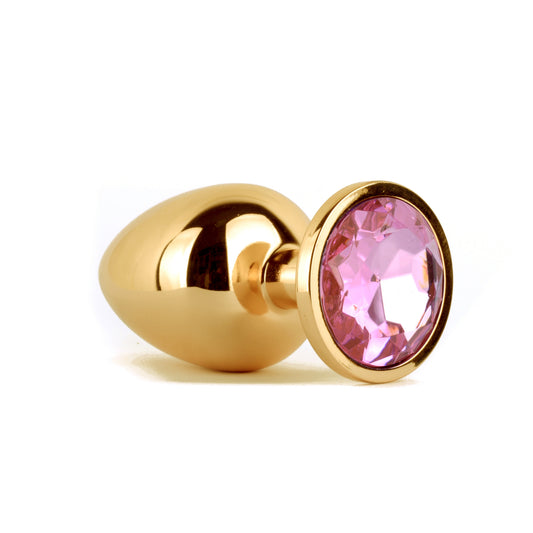 VSC Gold Pink Round Anal Plug - Large