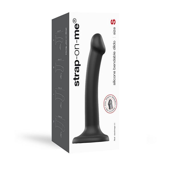 StrapOnMe Dual Density Dildo Black - S