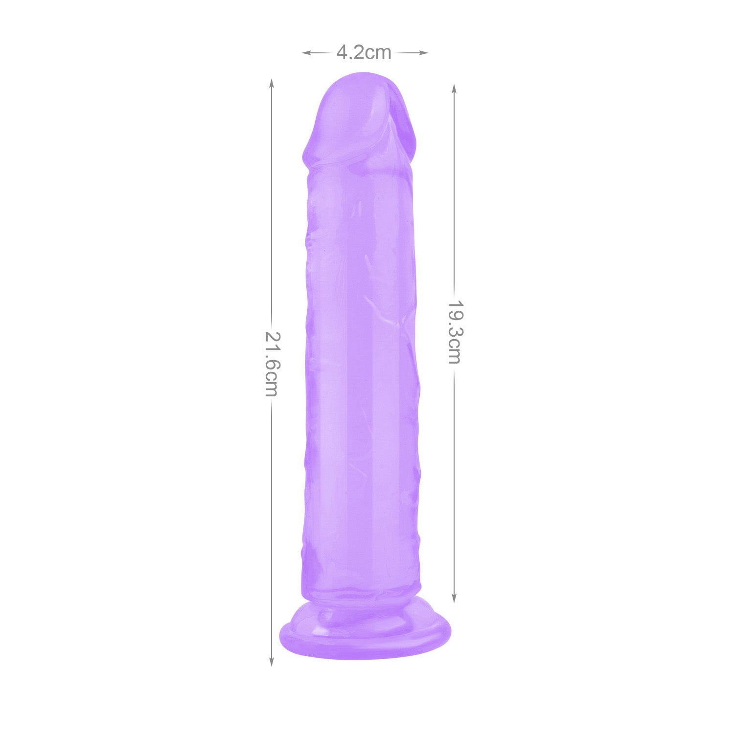 Mr Rude 8.5-Inch Realistic Dildo - Purple
