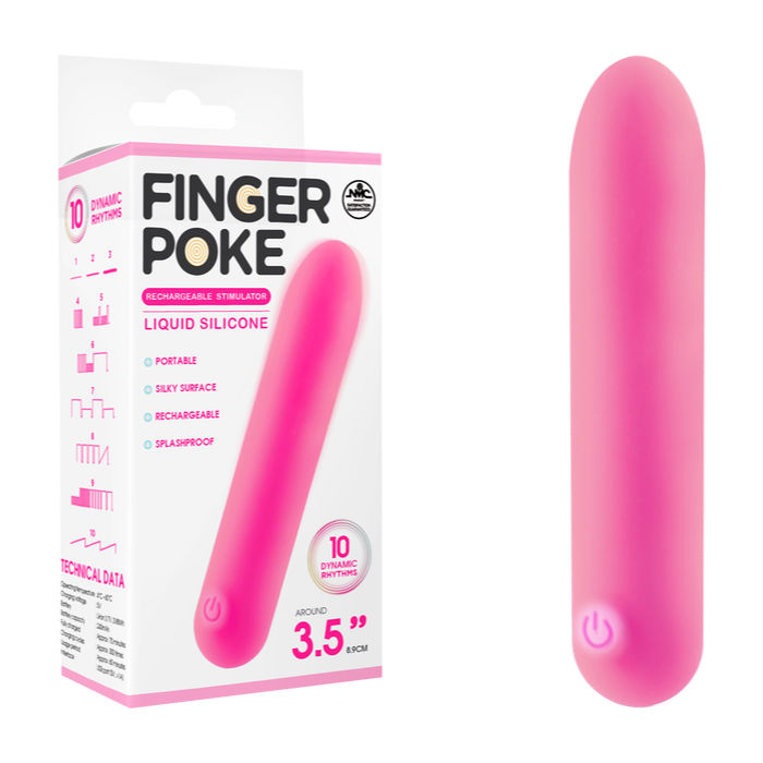FINGER POKE 3.5" Bullet Vibe - PINK