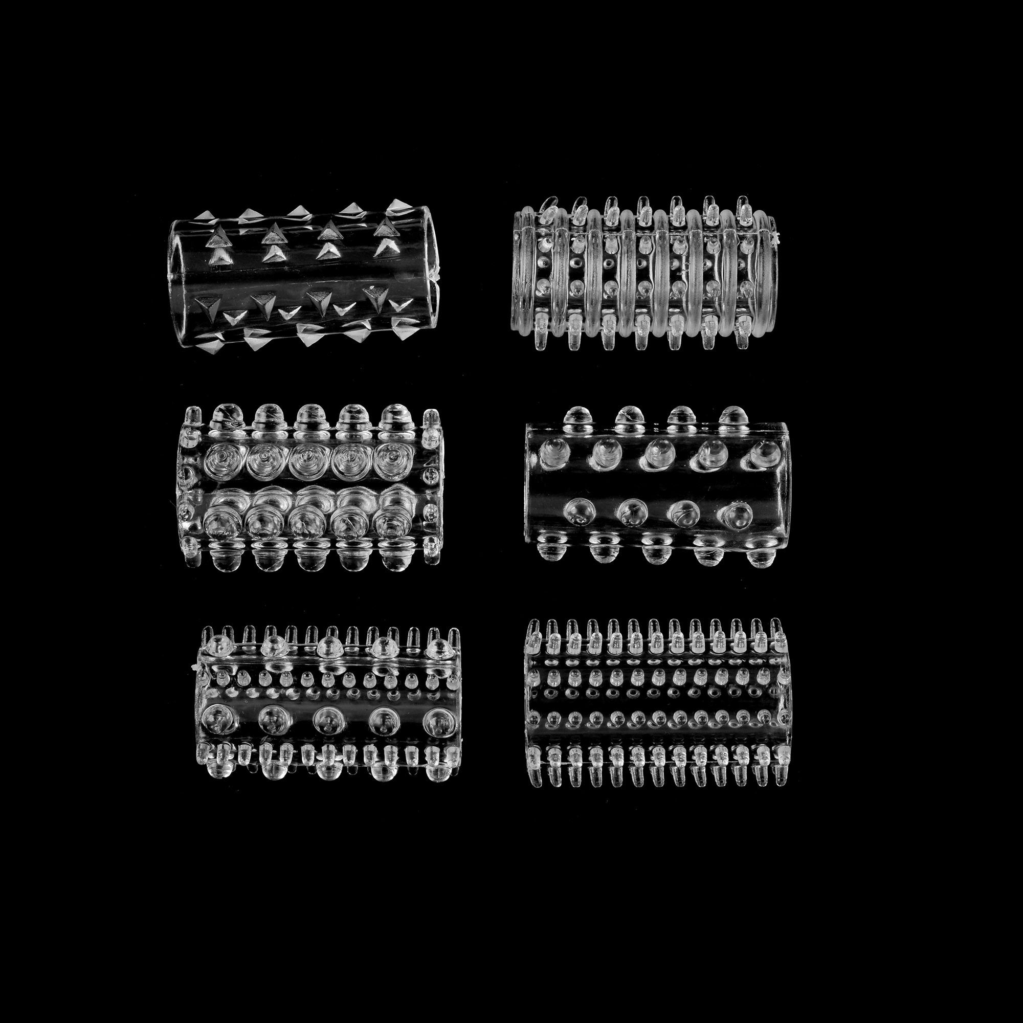 VSC Clear Penis Sleeves - 6 Pack