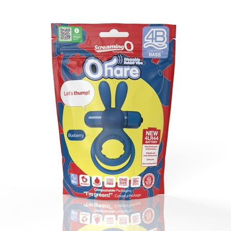 ScreamingO Ohare Wearable Rabbit Vibe Blueberry