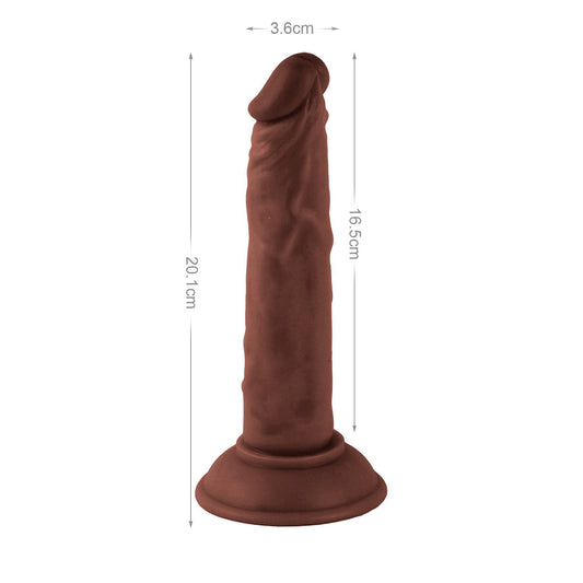 Mr Rude 7.9-Inch Realistic Dildo - Brown