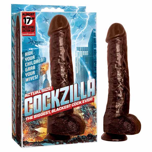 COCKZILLA Black 17'' Dong
