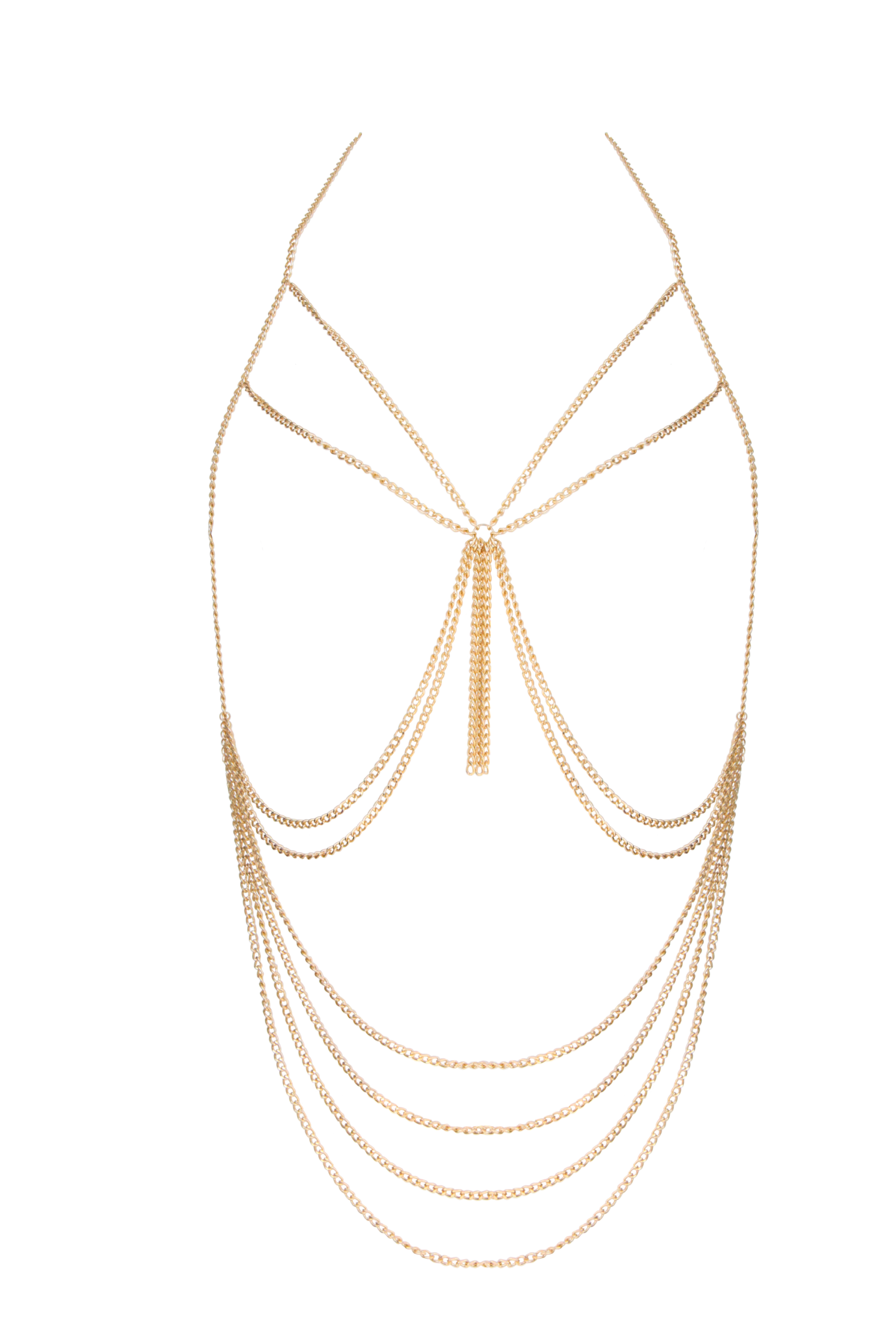 LL PH001GLDChain Harness Gld