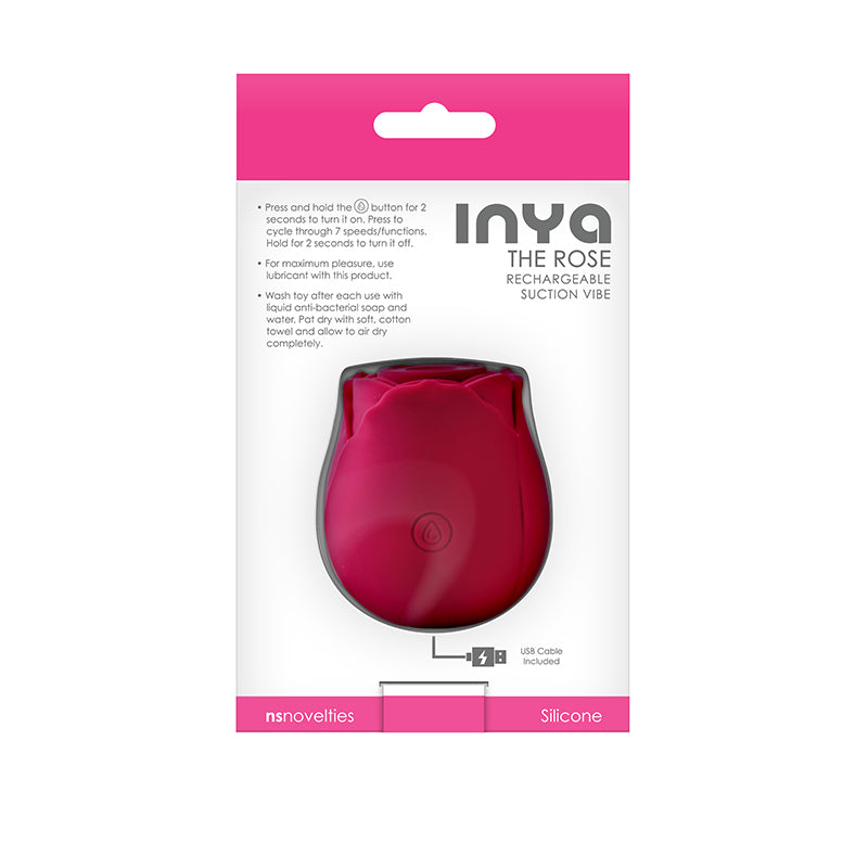 INYA Rose Suction Vibe Red