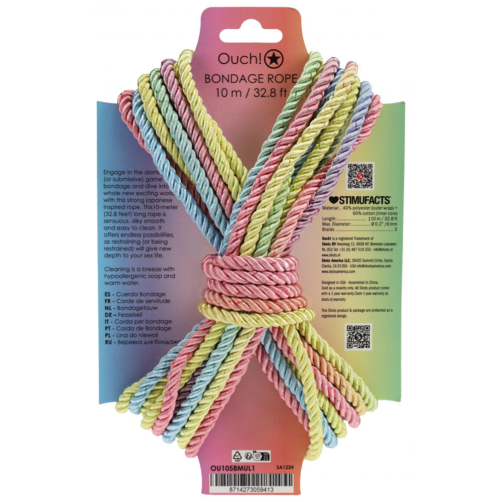 OUCH! Multicolour Bondage Rope