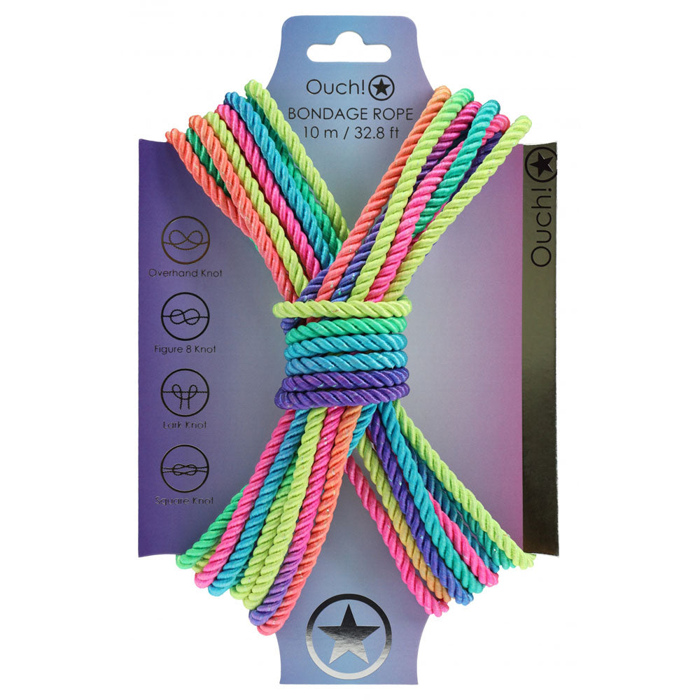 OUCH! Multicolour Bondage Rope 2 - 10m