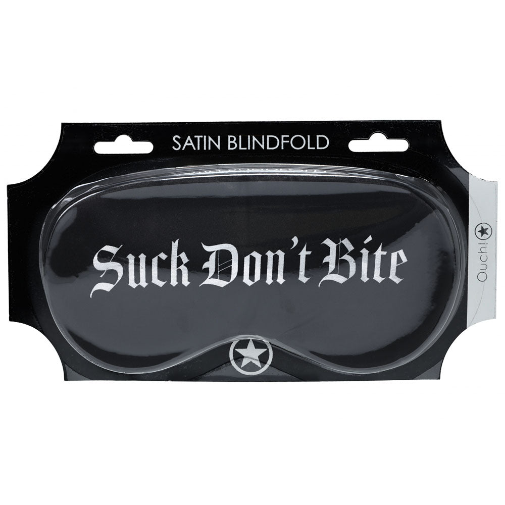 OUCH Satin Mask Suck Don't Bite