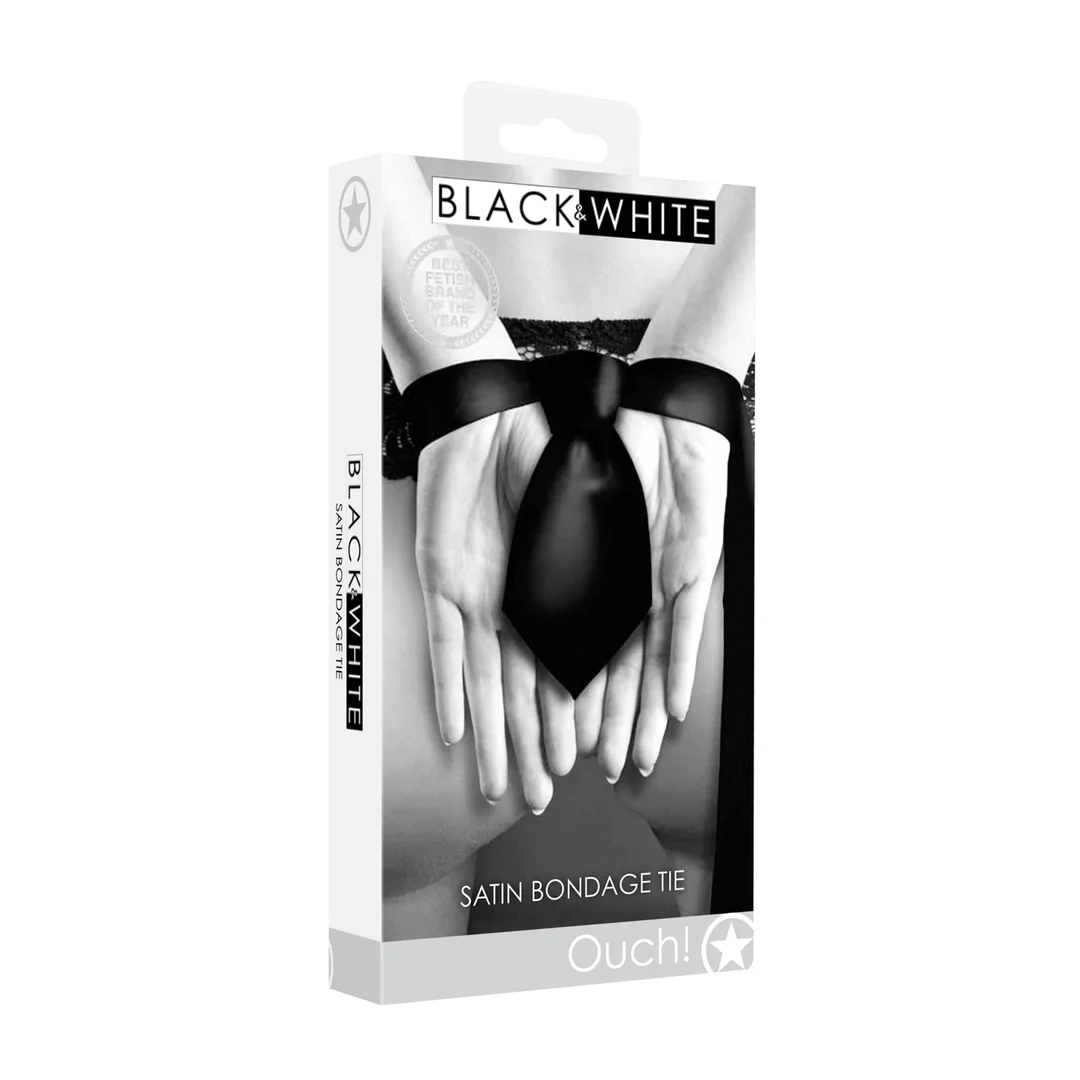 Ouch Satin Bondage Tie Blk