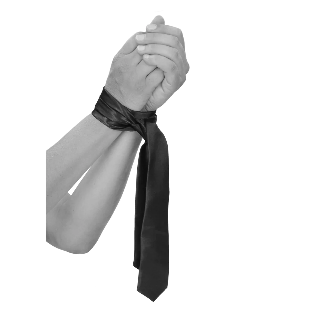 Ouch Satin Bondage Tie Blk