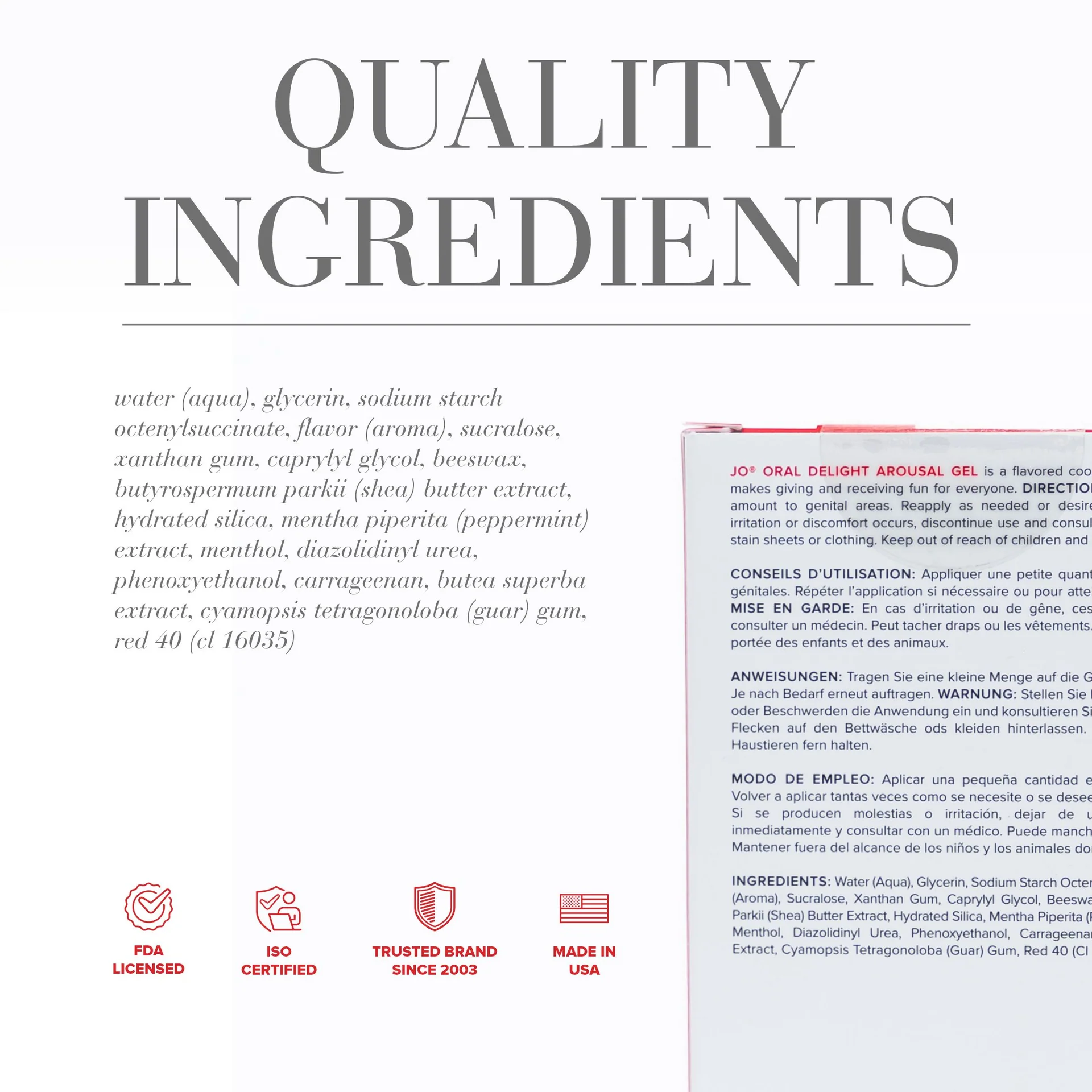 JO Oral Delight Strawberry Sen