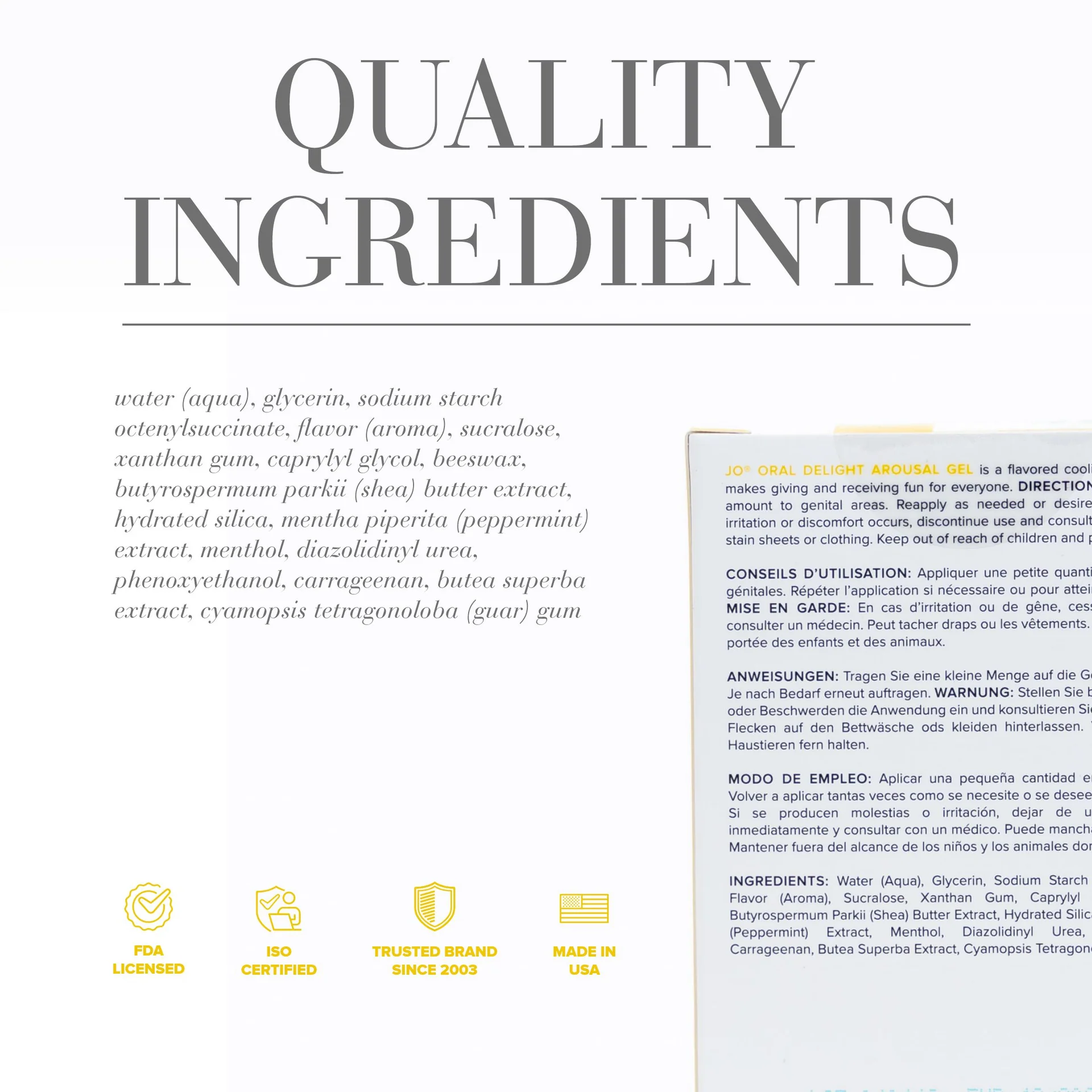 JO Oral Delight Vanilla Thrill