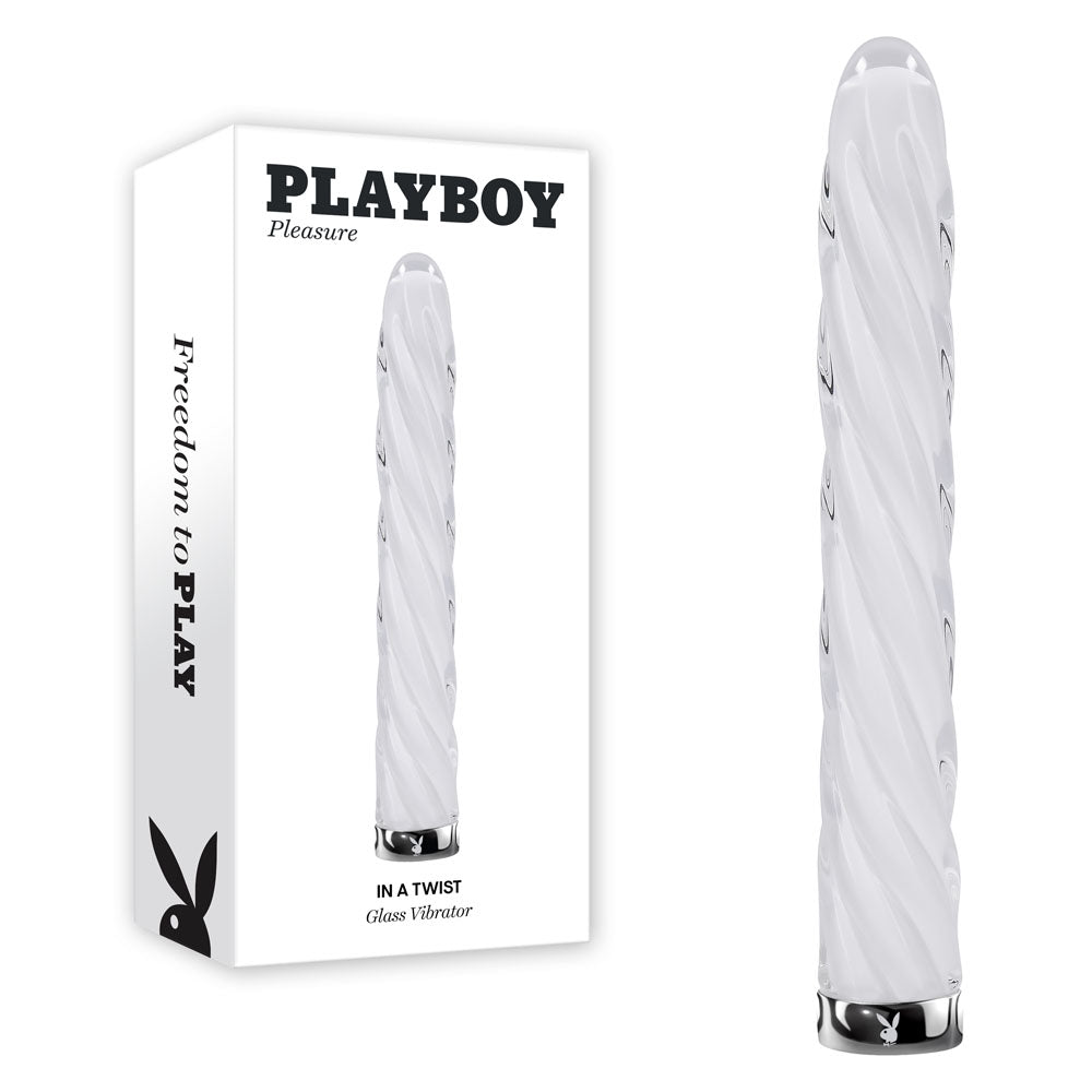 PLAYBOY In a Twist Glass Vibe