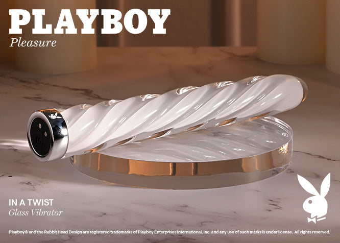 PLAYBOY In a Twist Glass Vibe