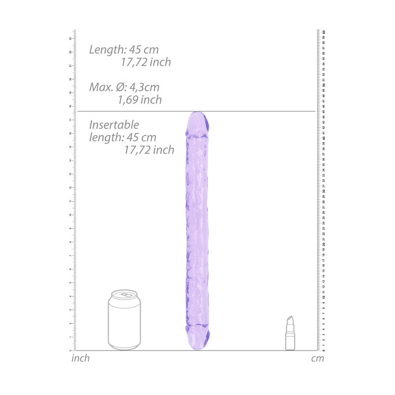 REALROCK 18" Double Dong - Purple