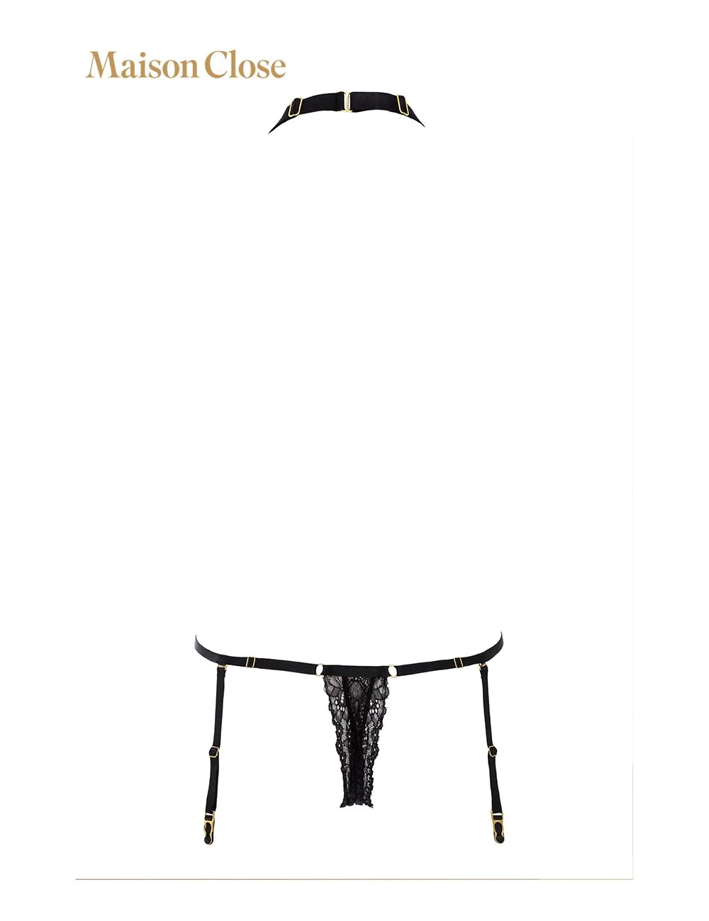 MaisonClose Le Body String Black - S/M