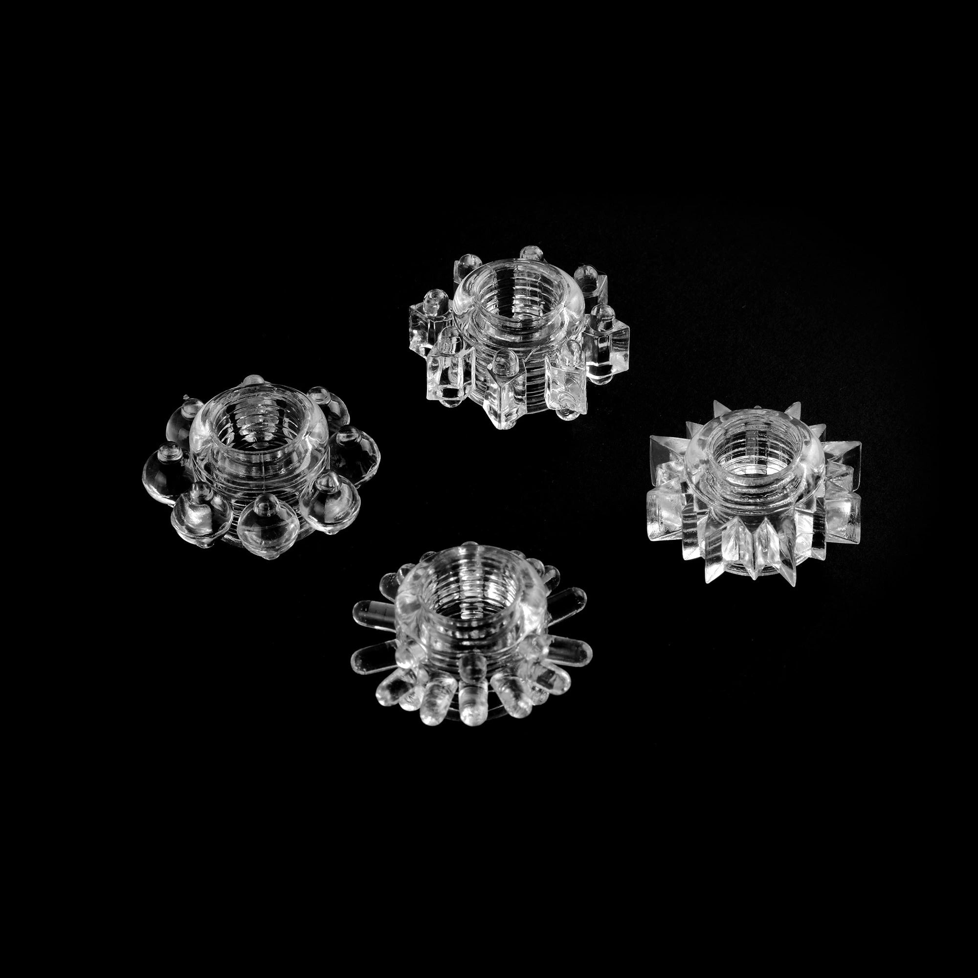 VSCN - Tickler Cockring - 4 Pack Clear