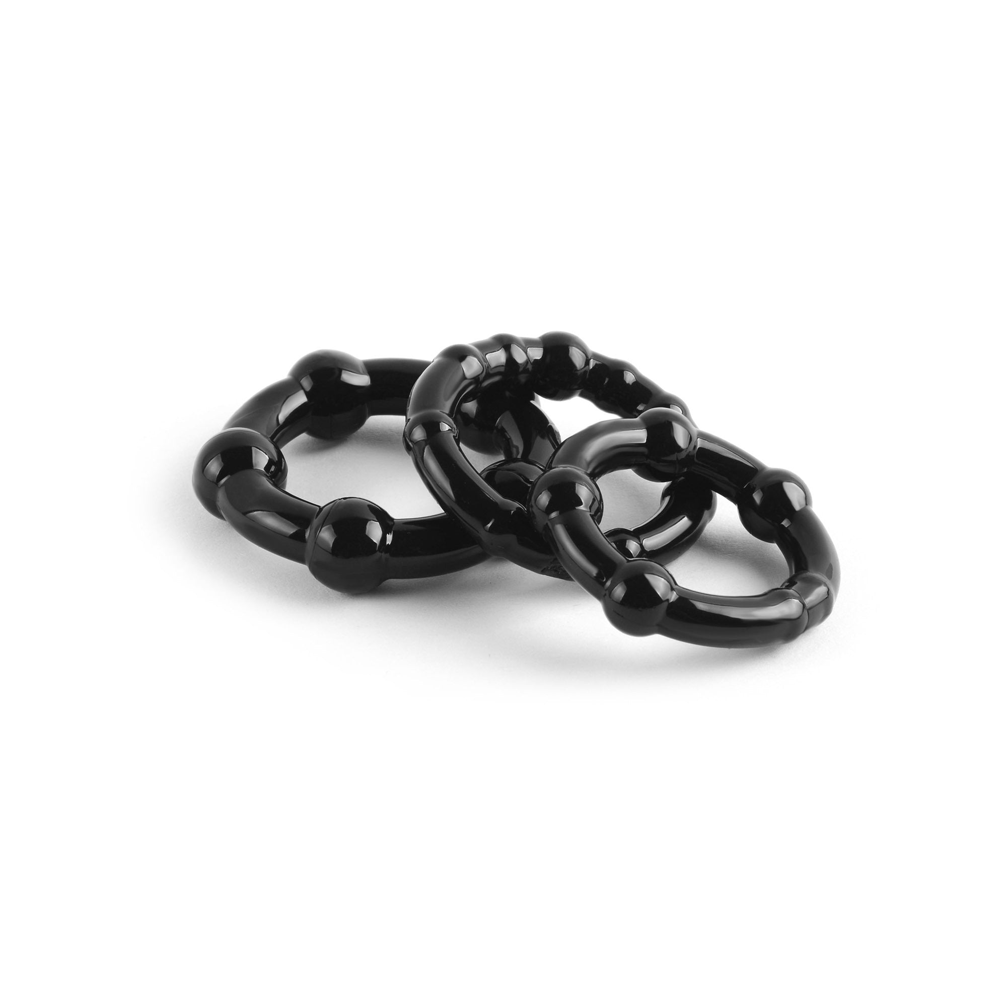 VSC 3-Piece Black Cock Ring Set