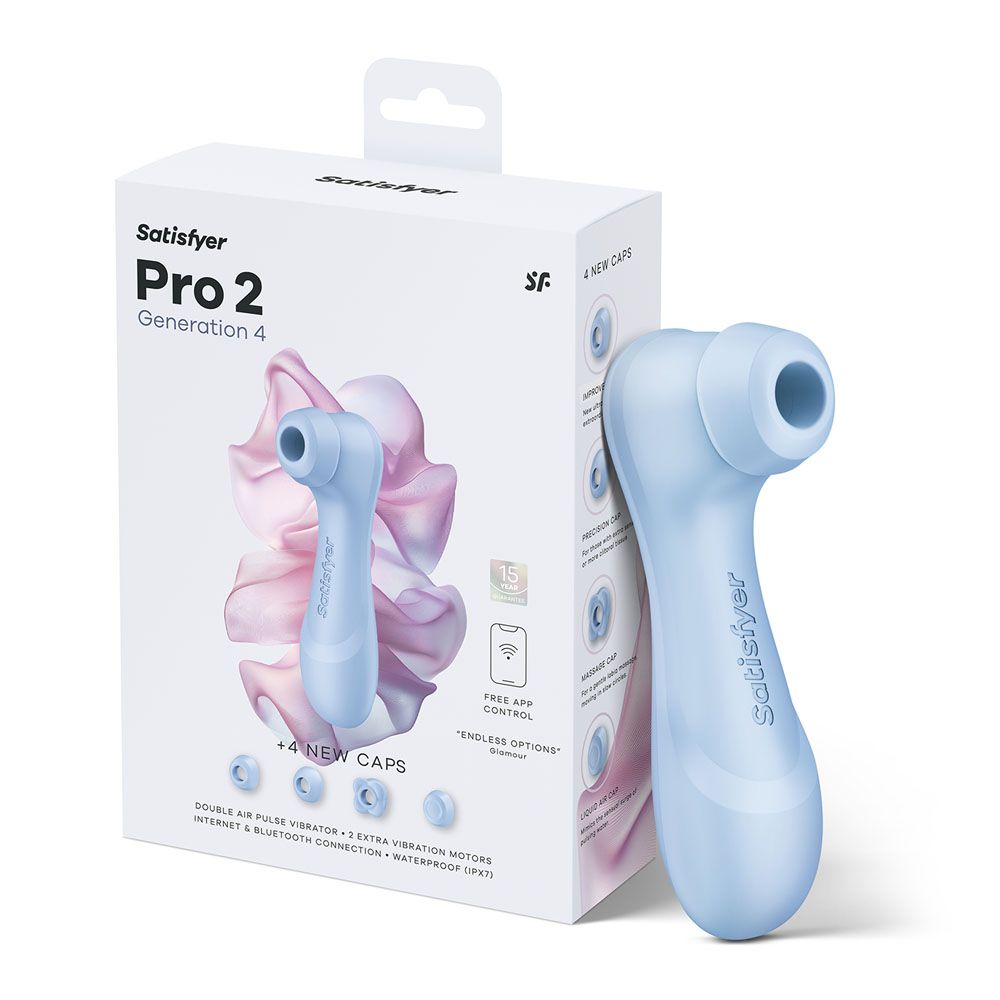Satisfyer Pro 2 Generation 4 Serene Blue clitoral stimulator