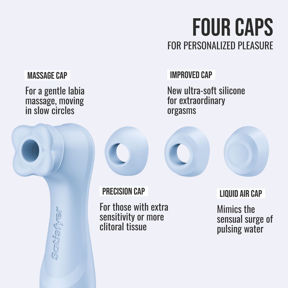 Satisfyer Pro 2 Generation 4 Serene Blue clitoral stimulator