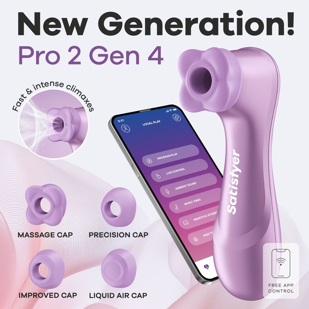 Satisfyer Pro 2 Generation 4 Amethyst clitoral stimulator