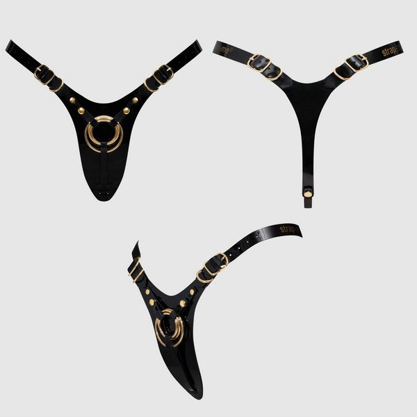 StrapOnMe Harness - Fabulous - One Size - GLOSSY BLACK