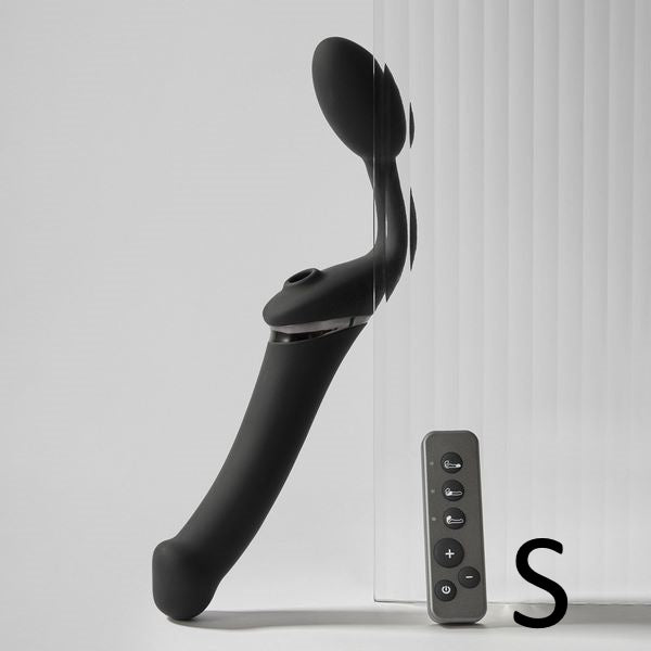 StrapOnMe - Strapless Multi Orgasm Bendable Strap-On Black - Small