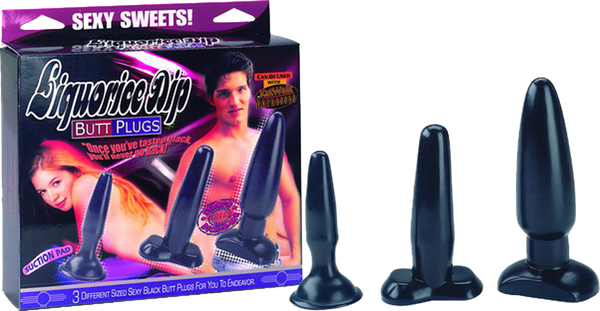 Licorice Dip Anal Plug Black