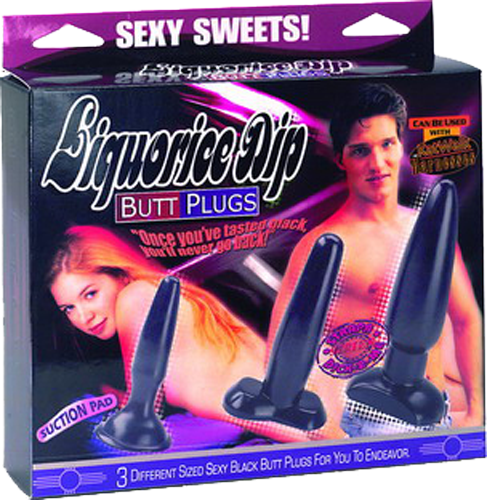 Licorice Dip Anal Plug Black
