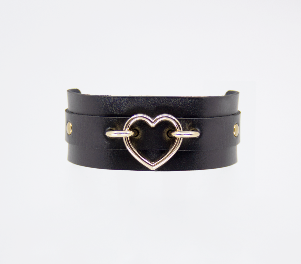 LL COL059GLD Collar Heart