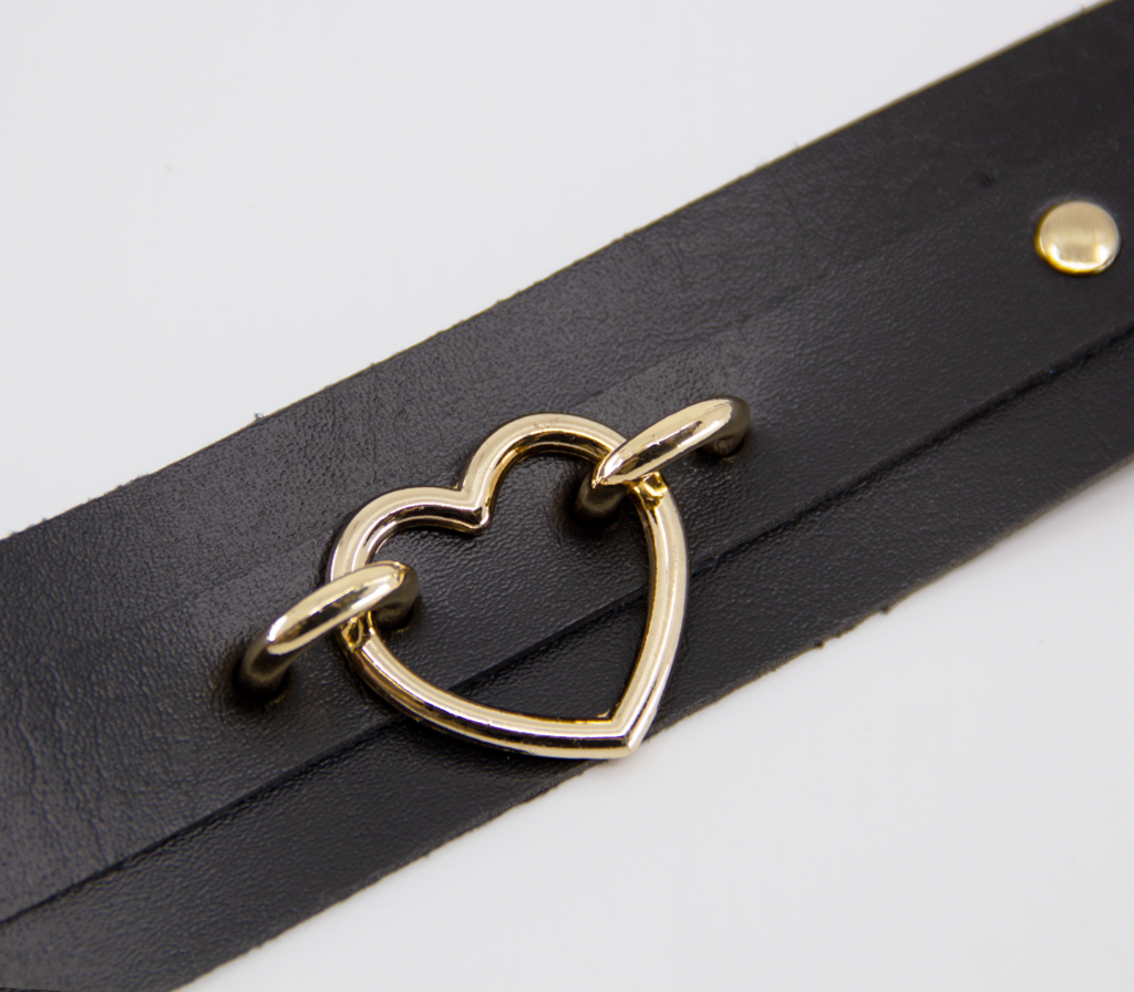 LL COL059GLD Collar Heart