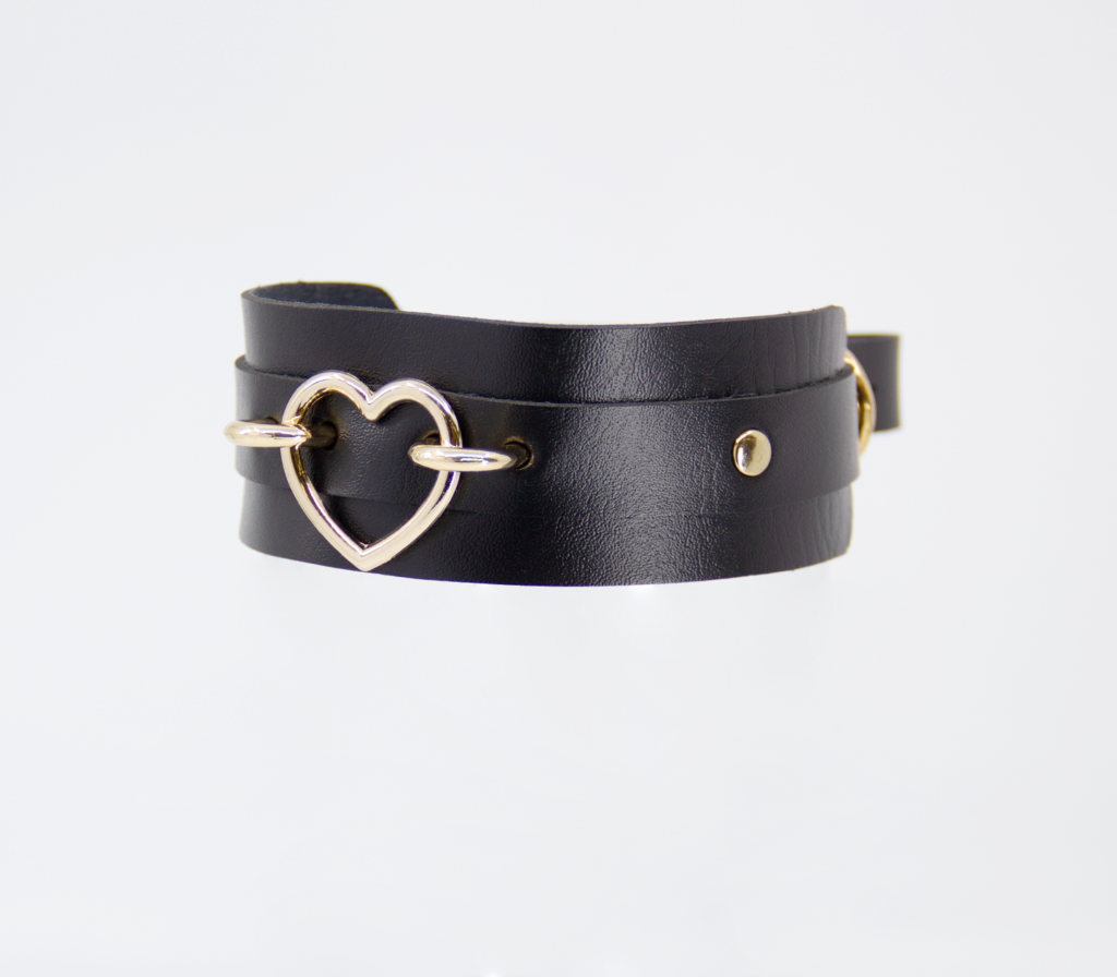 LL COL059GLD Collar Heart