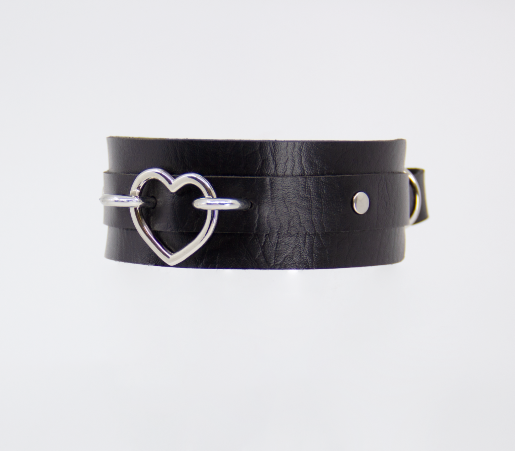 LL COL059SIL Collar Heart
