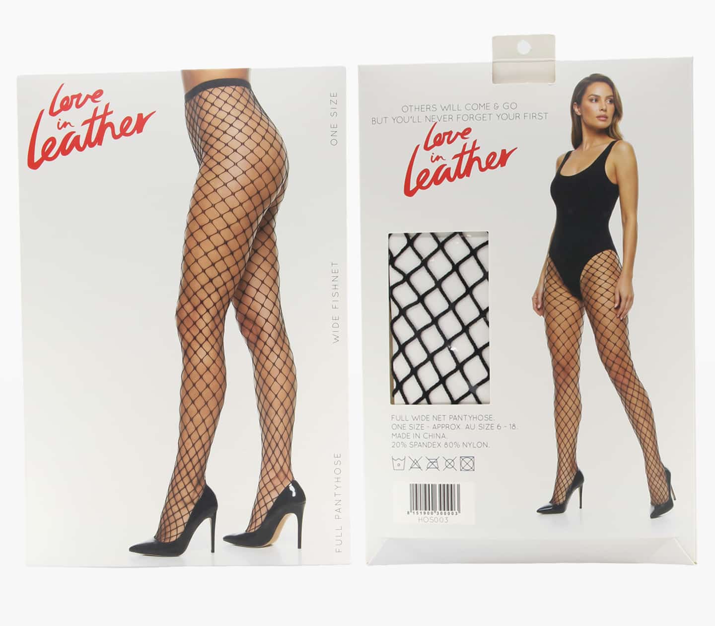 Love in Leather - Industrial Fishnet - Black