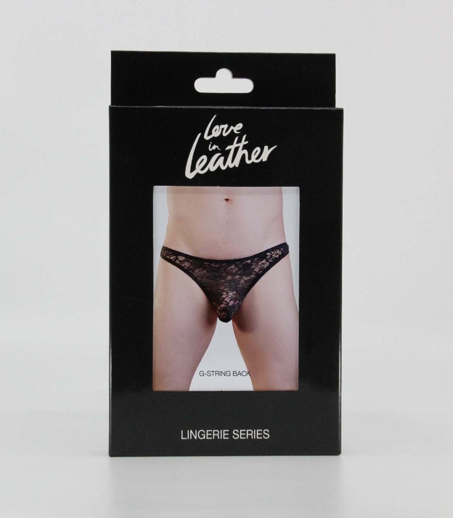 LL MEN1515 LaceThong S/M Blk