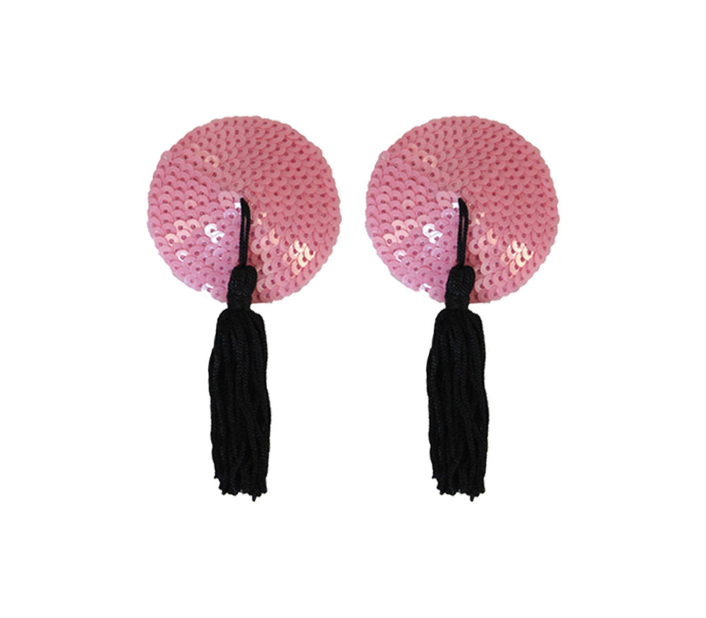 LL NIP001 Pink/Black Tassel