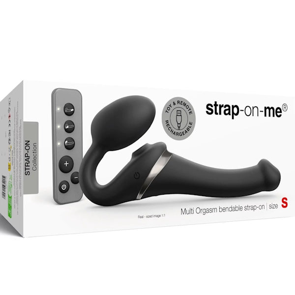 StrapOnMe - Strapless Multi Orgasm Bendable Strap-On Black - Small