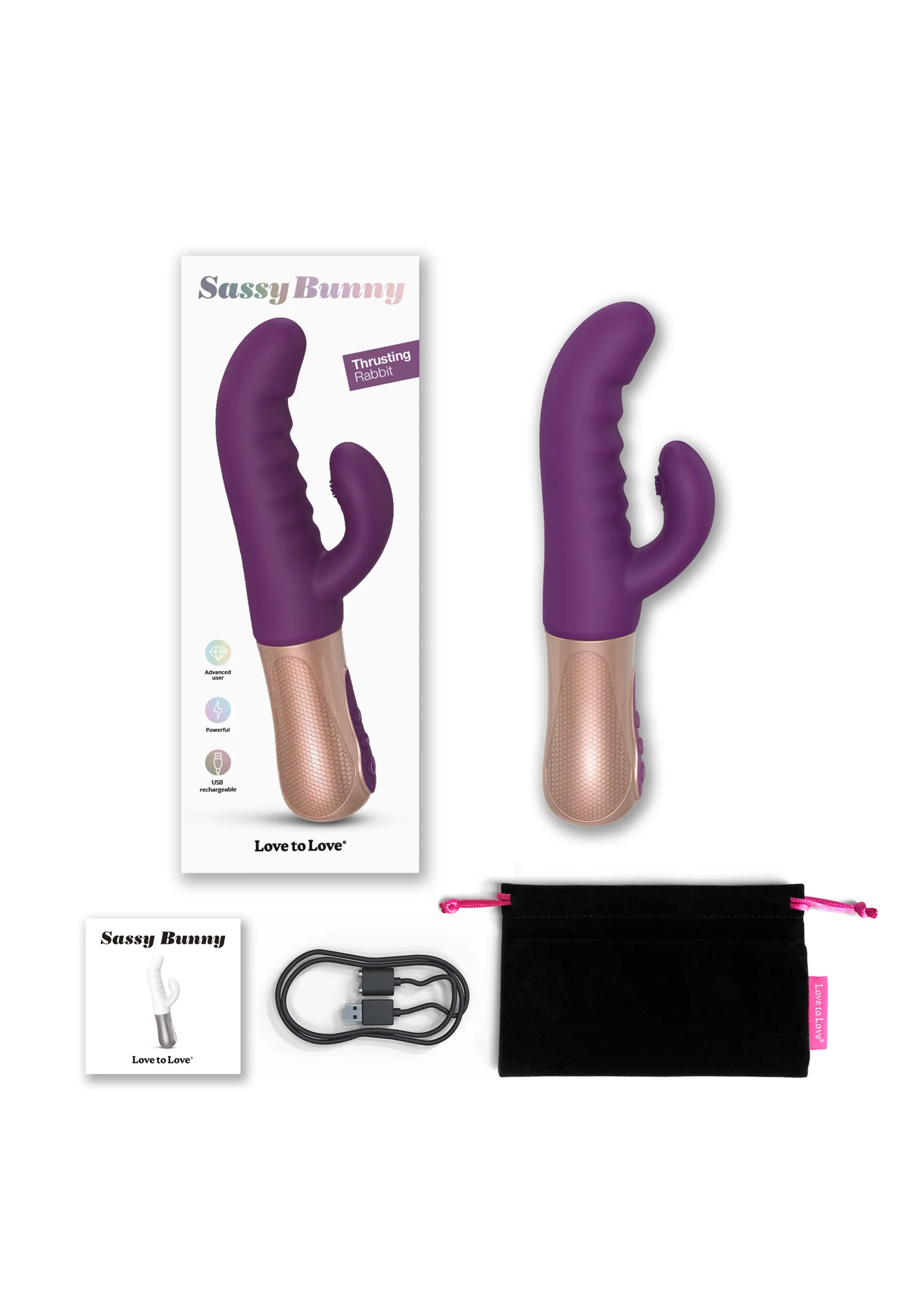 Sassy Bunny Thrust Rabbit Purp