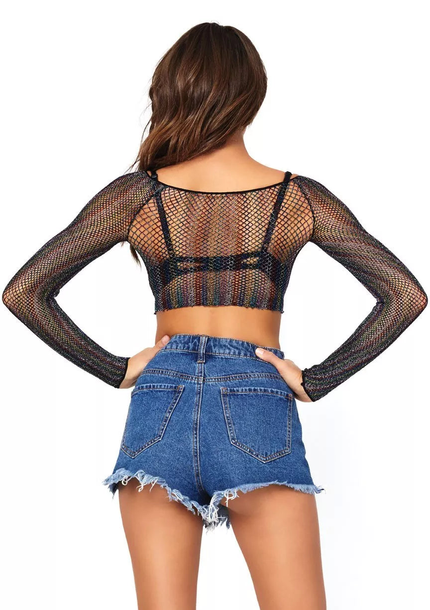 LA 81568 Rainbow Crop Top