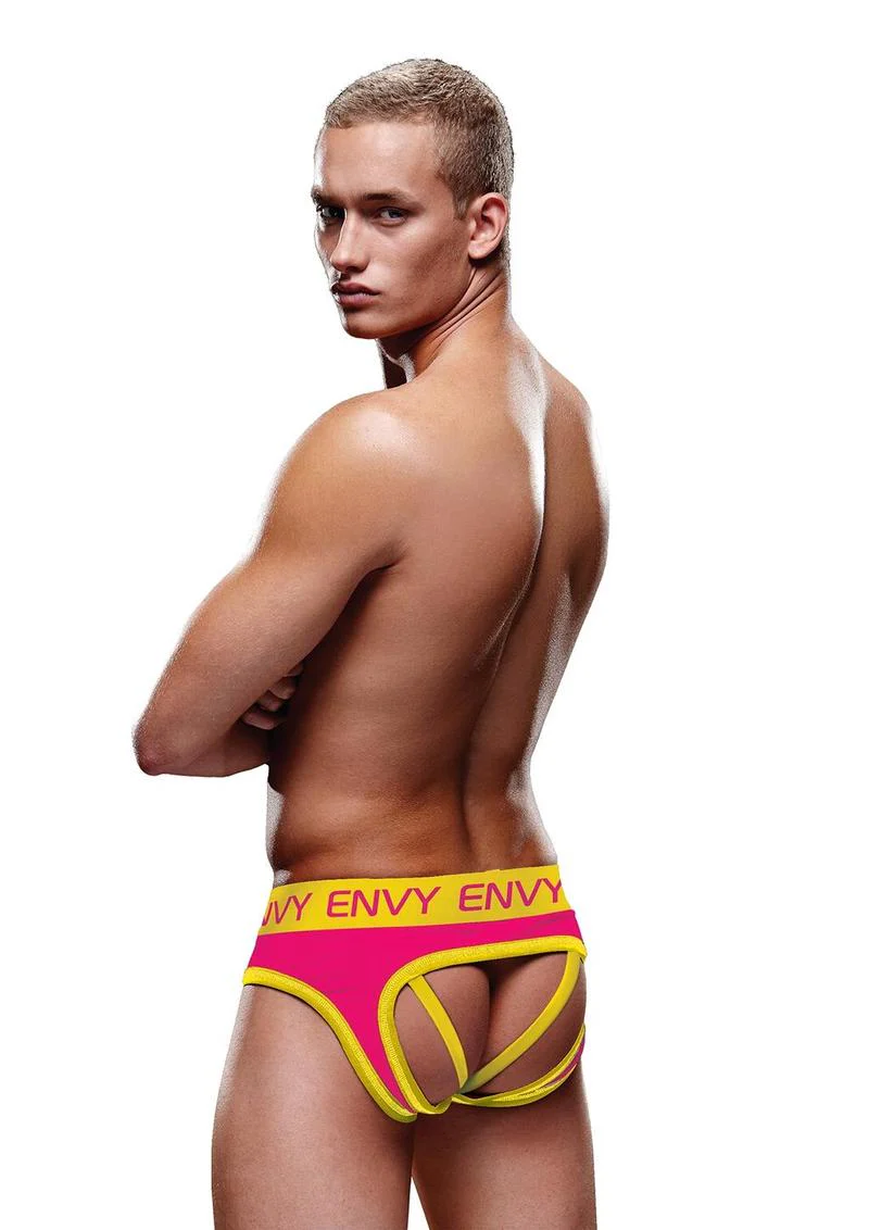 ENVY Jockstrap Pnk/Yel M/L